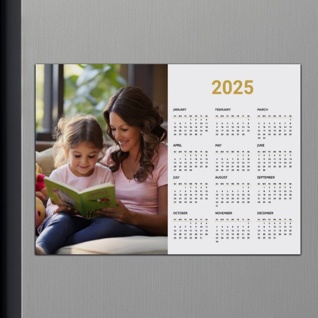 Foto-Kalender 2025 | Ganzjährige Gold-Magnetkarte Magnetkarte (Von Creator hochgeladen)