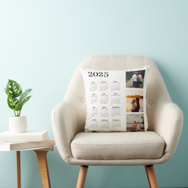 Foto-Kalender 2025 Kissen (Stuhl )