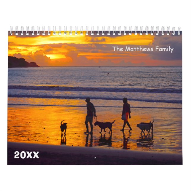 Foto-Kalender | Bearbeitbarer Jahrestext Kalender (Titelbild)