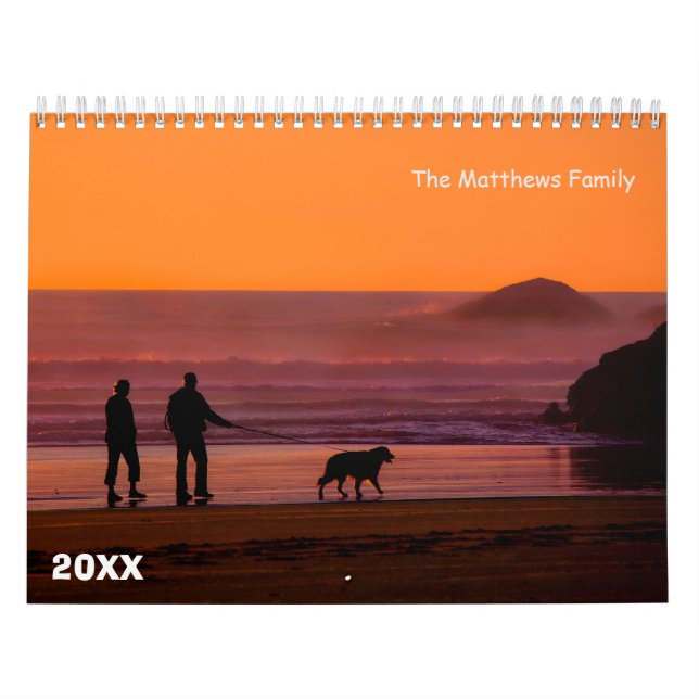 Foto-Kalender | Bearbeitbarer Jahrestext Kalender (Titelbild)