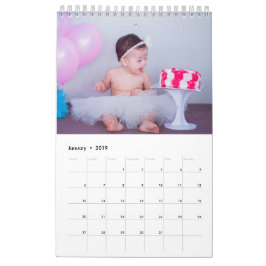 Foto-Kalender | Bearbeitbarer Jahrestext Kalender