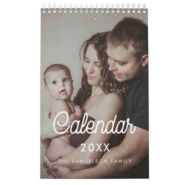 Foto-Kalender der Retro-Skriptfamilie 2026 Kalender (Titelbild)