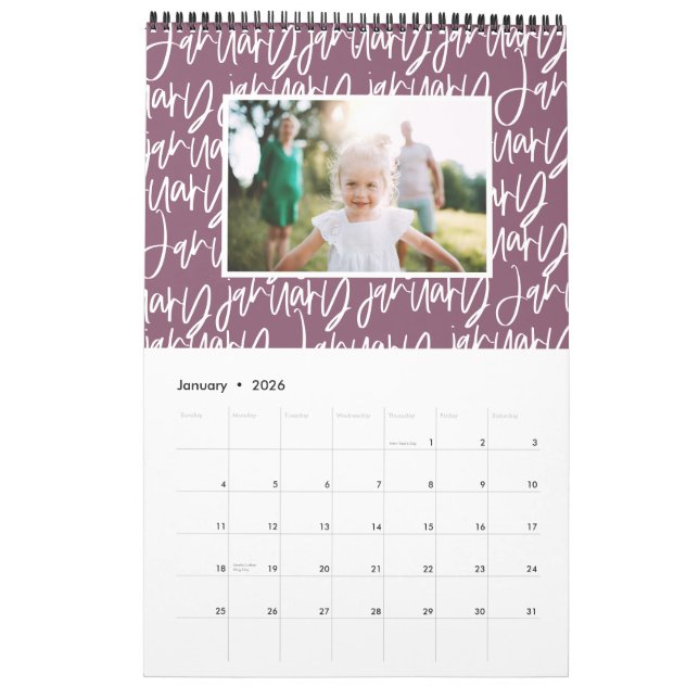 Foto-Kalender für moderne Marker Kalender (Jan 2026)