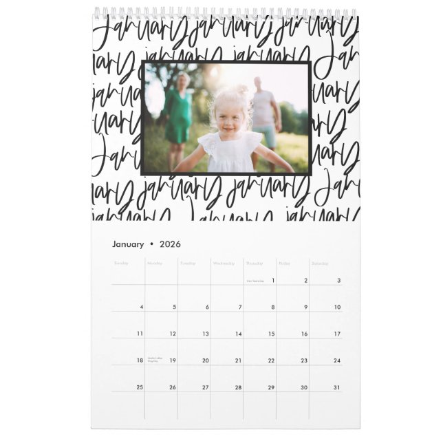 Foto-Kalender für moderne Marker Kalender (Jan 2026)
