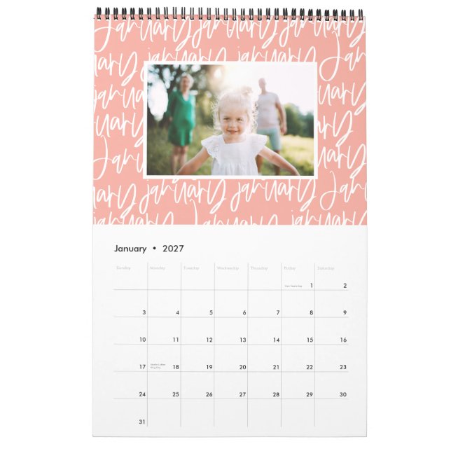 Foto-Kalender für moderne Marker Kalender (Jan 2027)