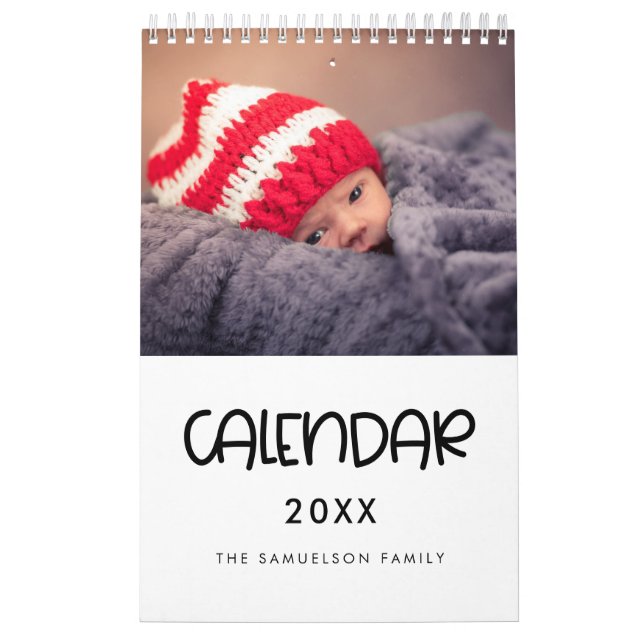 Foto-Kalender für niedliche Skriptfamilie 2026 Kalender (Titelbild)