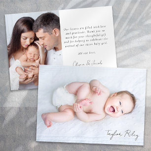 Foto Kalligrafie Name Birth Stats New Baby Ankündigung
