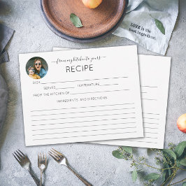 Foto-Kalligraphie-Rezept-Karte Begleitkarte