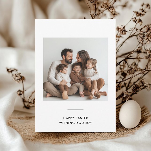 Foto-Karte der glücklichen Osterfamilie Einladung (Von Creator hochgeladen)