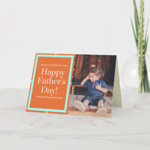 Foto-Karte des glücklichen Vaters Karte