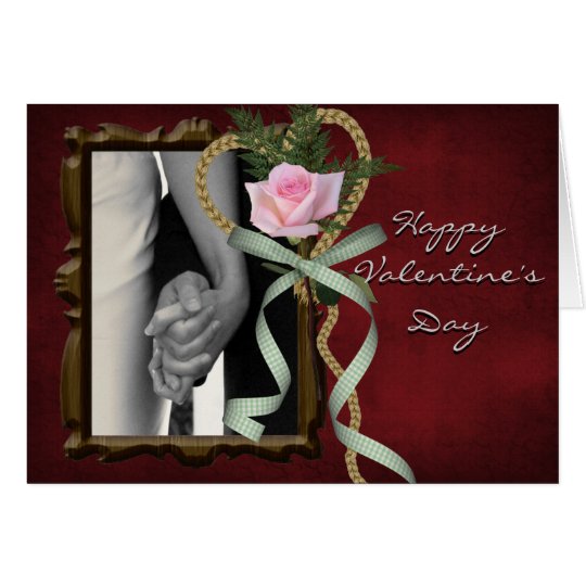 Foto-Karte des Valentines Tages Karte