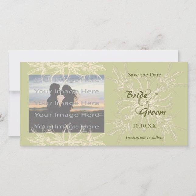 Foto-Karte für antike Olivenbäume Save The Date (Vorderseite)