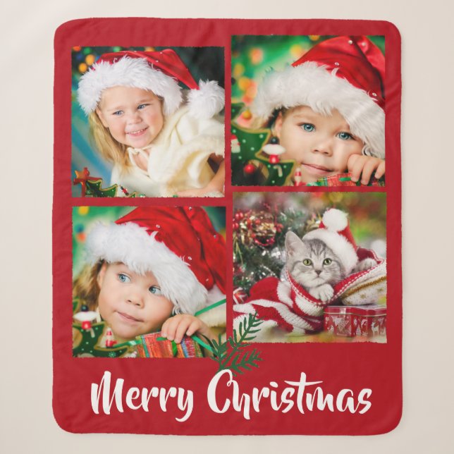 Foto Keepake Blanket zu Weihnachten Sherpadecke (Vorderseite)