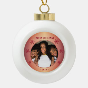 Foto Keramik Kugel-Ornament