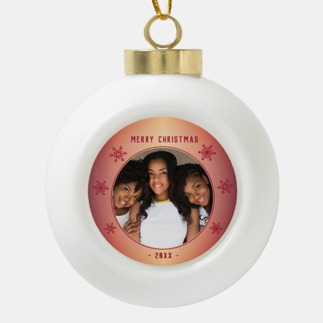 Foto Keramik Kugel-Ornament (Vorderseite)