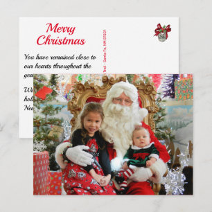 FOTO Kinder oder Familienbild Weihnachtsfeiertag P Feiertagspostkarte