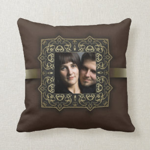 Foto-Kissen mit Vintagem Rahmen Kissen