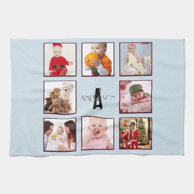 Foto Kitchen Handtuch Monogram 8 Bilder Instagramm (Horizontal)