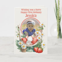 Foto-Klapp-Grußkarte zum 1. Geburtstag