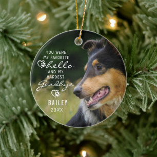 Foto-Kostenvoranschlag für Hunde-Verlust Keramik Ornament