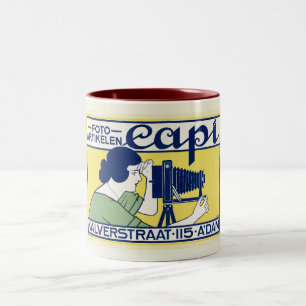 Foto-Kunststudio, Amsterdam, Vintage-Stil  Zweifarbige Tasse