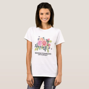 Foto-Kunstwerk-Zitat für Frauen individuell anpass T-Shirt