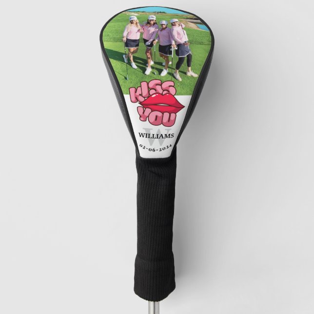 Foto küssen Sie Golf Head Cover Headcover (Vorderseite)