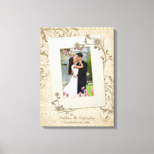Foto-Leinwand für Vintage-Hochzeiten Leinwanddruck
