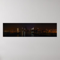 Foto Leinwand New Yorker Nachtskyline