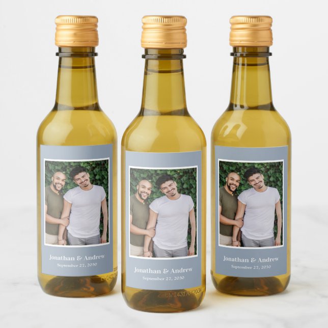 Foto LGBTQ Hochzeit Weinetikett (Flaschen)