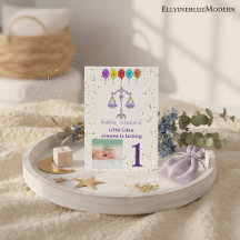 Foto & Libra Geburtstag mit Gold & Balloons