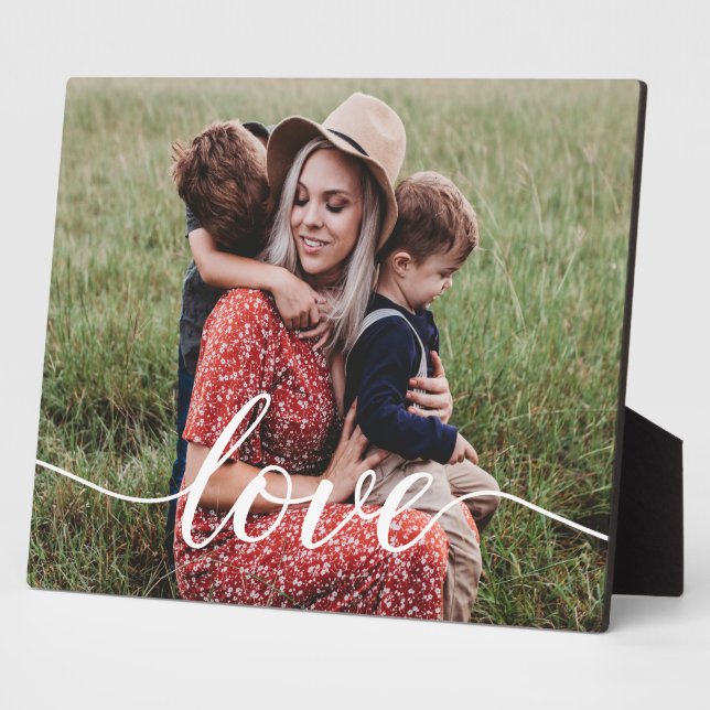 Foto-Liebe für personalisierte Mama Fotoplatte (Seite)