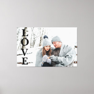 Foto LIEBE Typografie Erinnerungsstück Home Dekor  Leinwanddruck