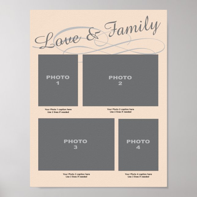 Foto Liebe und Familie Poster (Vorne)