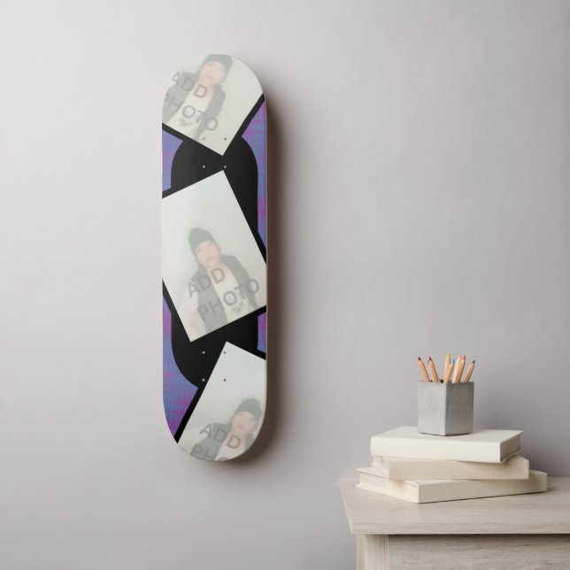 Foto Lila rosa Schwarze Skateboard (Wandkunst)