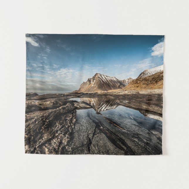 Foto Lofoten Wandteppich (Vorderseite (Horizontal))