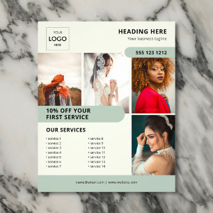Foto Logo Business Marketing Grün Flyer