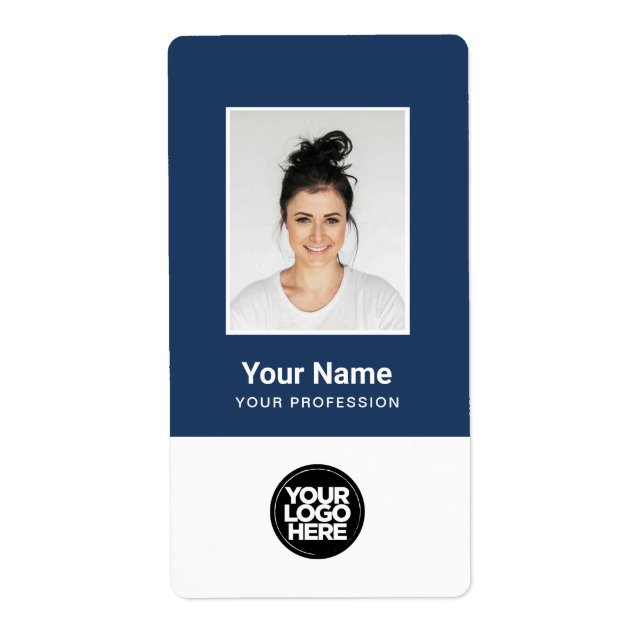 Foto, Logo, ID-Name des Firmenpersonals (Vorne)