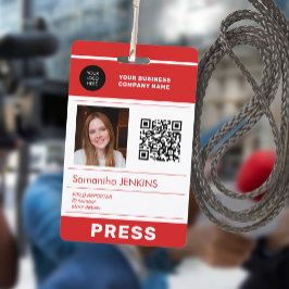 Foto Logo QR CODE Presseausweis Ausweis