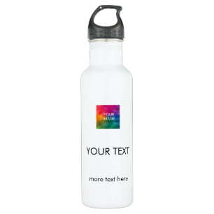 Foto-Logos und Text-Top Modernstes, einfaches Desi Edelstahlflasche