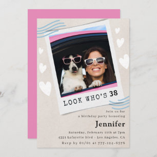 Foto Look, der 38. Geburtstag wird Einladung