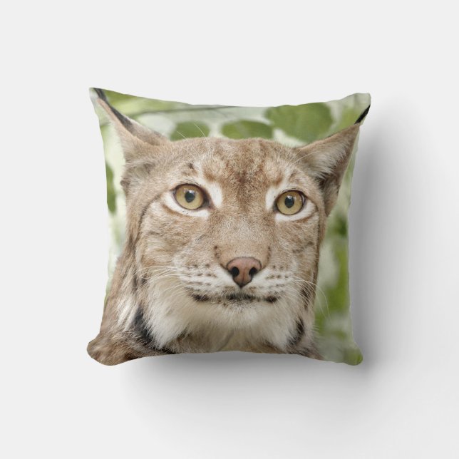Foto lynx , katze , tiere . werfen kissen (Vorderseite)