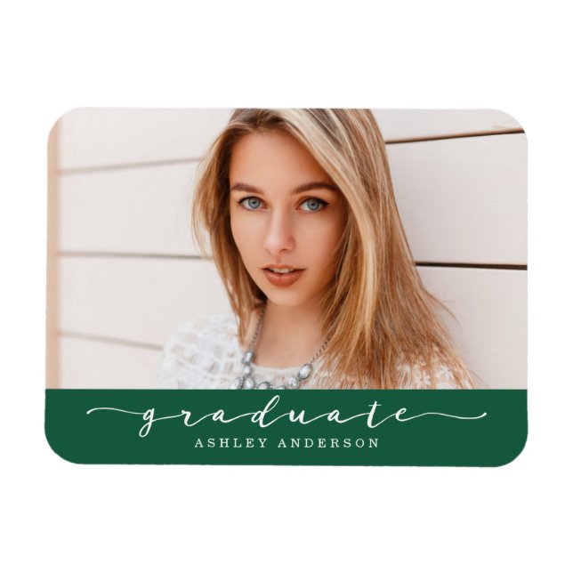 Foto Magnet für den grünen Abschluss (Horizontal)