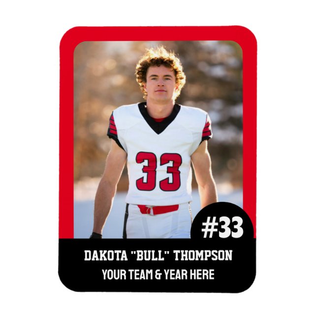 Foto-Magnet für Sportteam-Player (3"x4"in) Magnet (Vertikal)