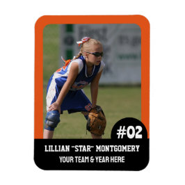 Foto-Magnet für Sportteam-Player (3"x4"in) Magnet
