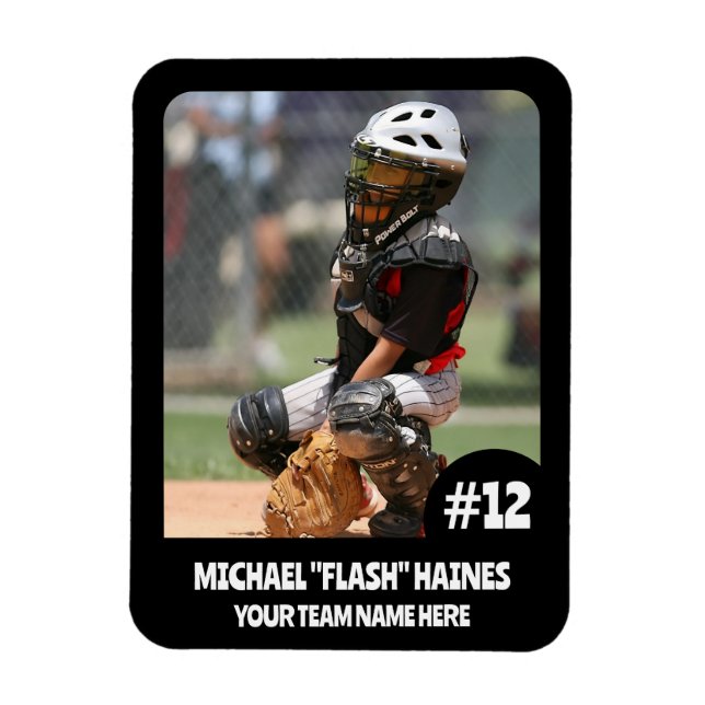 Foto-Magnet für Sportteam-Player (3"x4"in) Magnet (Vertikal)
