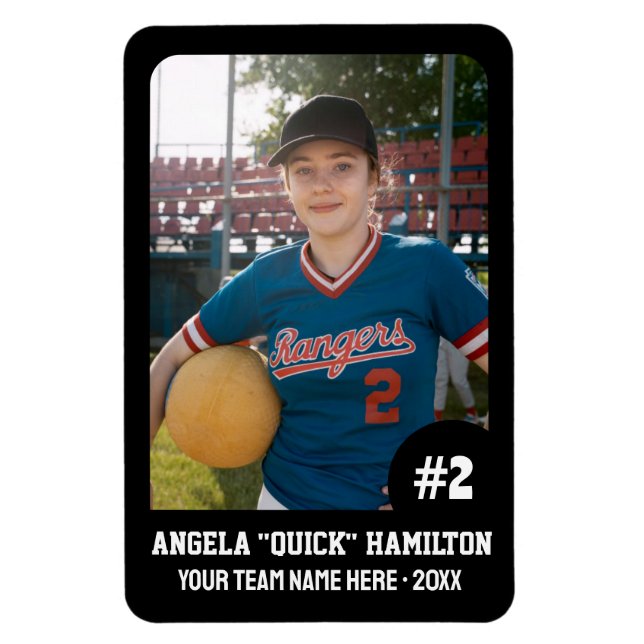 Foto Magnet für Sportteam-Player (4"x6"in) (Vertikal)