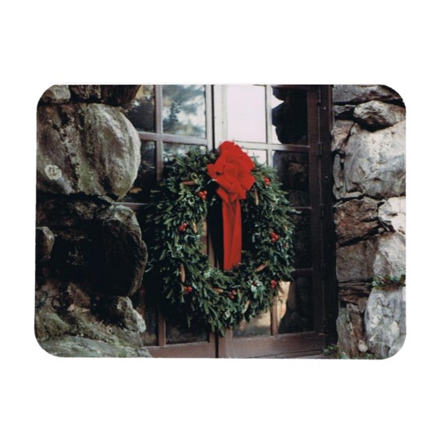 Foto Magnet mit Kranz (Horizontal)