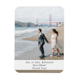 Foto Magnet Modern Danke Magnet-Bottom-Banner