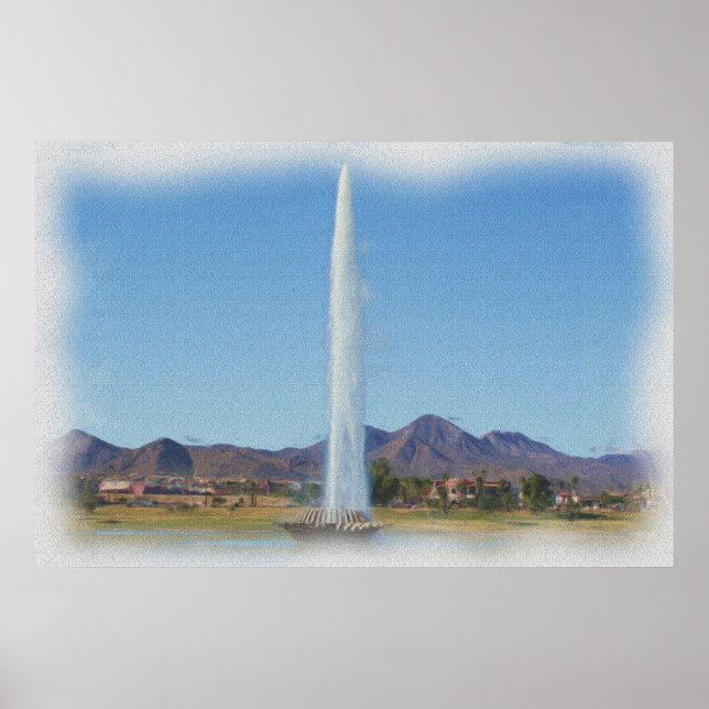 Foto Malerei von Brunnen in Brunnen, Az Poster (Vorne)